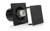 BFS125LH-B - Ventilador de banheiro preto (LED + Higrostato)