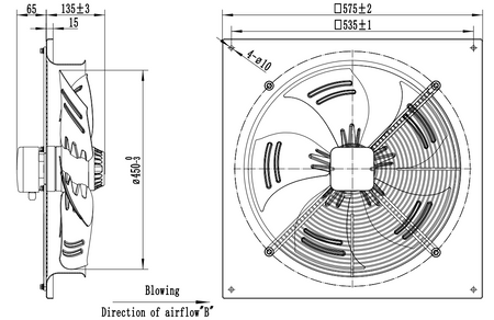 AXF450B - Exaustor axial 450 mm