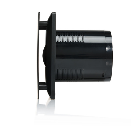 LFS100B-QH - Ventilador de casa de banho preto com humidistato