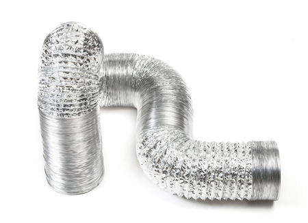 ALD080_10 - Conduta, tubo flexível de ventilação em alumínio, 10 m