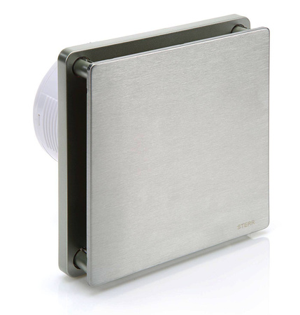 BFS100H-S - Ventilador de banheiro prateado (higrostato)