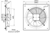 AXF250B - Exaustor axial 250 mm