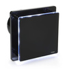 BFS125LH-B - Ventilador de banheiro preto (LED + Higrostato)