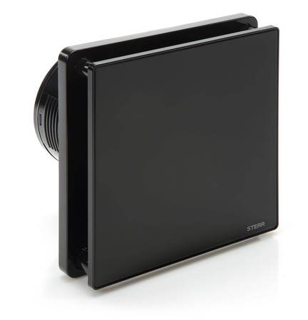 BFS100H-MB - Ventilador de banheiro preto fosco com higróstato