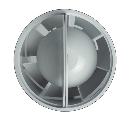 IDM100S - Ventilador de duto com válvula anti-retorno de 100 mm
