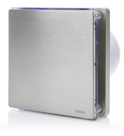 BFS100L-S - Ventilador de banheiro LED prateado
