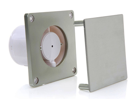BFS100H-S - Ventilador de banheiro prateado (higrostato)