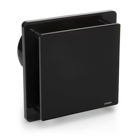 BFS125H-B - Ventilador de banheiro preto (higrostato) 125 mm