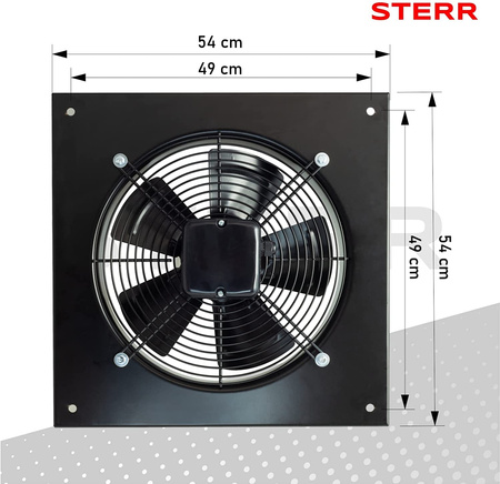 AXF400B - Exaustor axial 400 mm