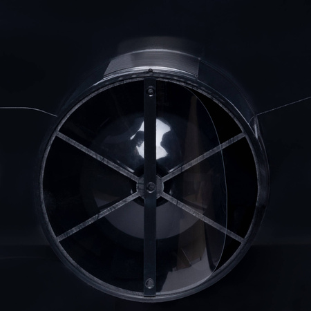 BFS100T-BA - Ventilador de banheiro alumínio preto (temporizador)
