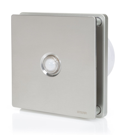 BFS100P-S - Ventilador de banheiro (PIR) prateado