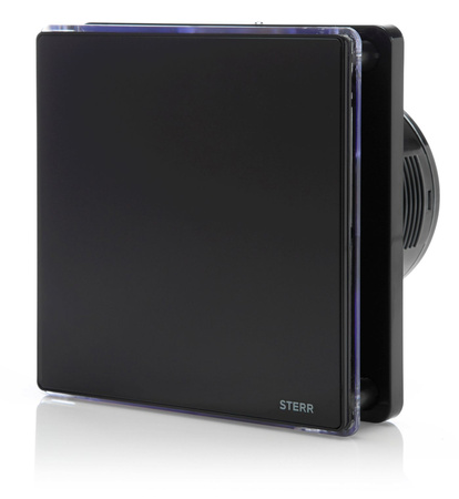BFS100LT-B - Ventilador de banheiro preto (LED + temporizador)