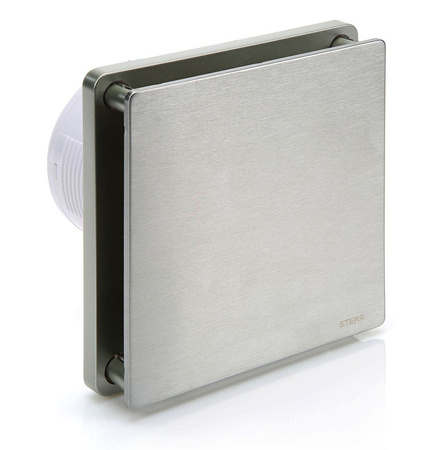 BFS100T-S - Ventilador de banheiro prateado (temporizador)