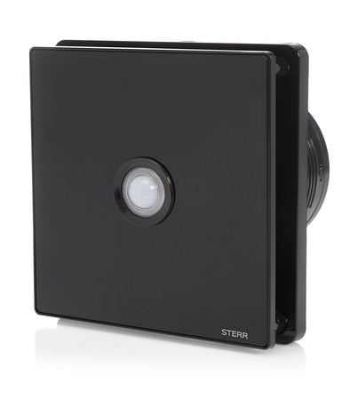 BFS100P-B - Ventilador de banheiro preto (PIR)